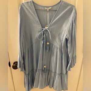 Blue Island coverup.  Size M, light blue.  NWT